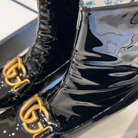 Gucci Patent leather ankle boot with Double G (PERMANENT COLLECTION) - Picture 4 of 8